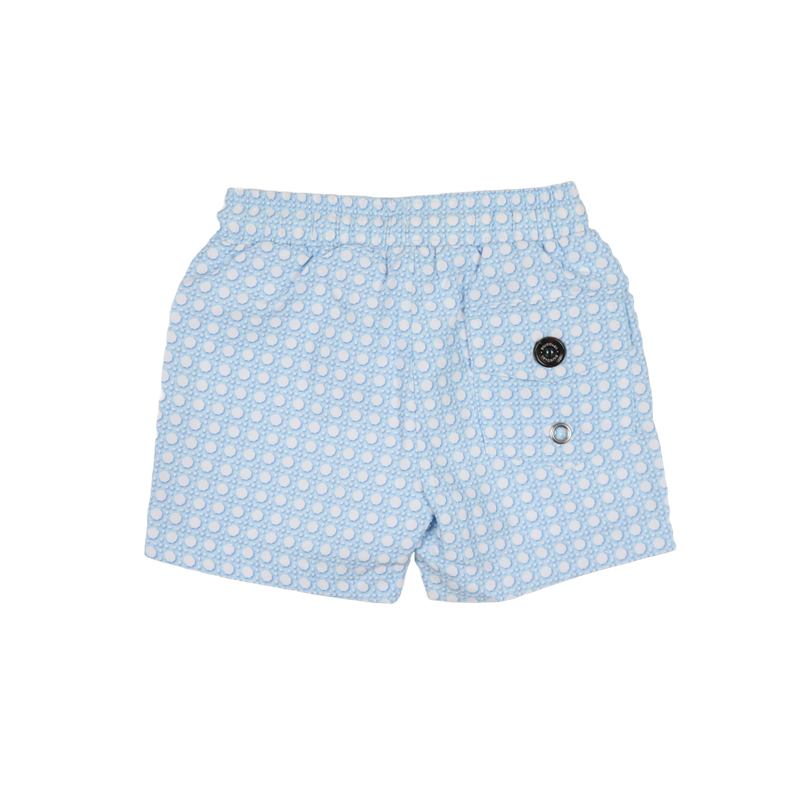 BlueQuail Blue Cane Lattice Swim Trunks