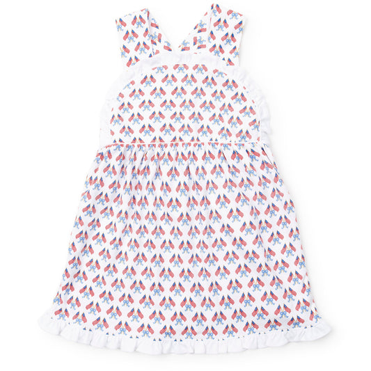 Lila and Hayes Eden Girls' Dress - Stars, Stripes and Bows