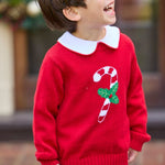 Intarsia Sweater- Candy Cane