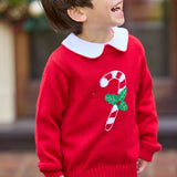 Intarsia Sweater- Candy Cane