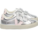 Veja Esplar Leather Sneakers- Silver Lassi