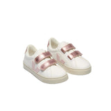 Esplar Leather Sneakers- White Petale Nacre