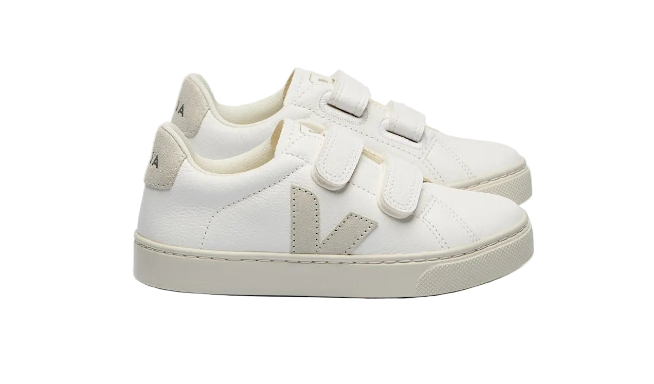 Esplar Leather Sneakers- White Natural