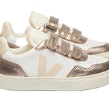 Veja V-90 White Leather Sable Bronze