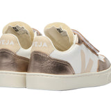 Veja V-90 White Leather Sable Bronze
