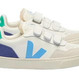 Veja V-90 Leather White Celeste Cobalt