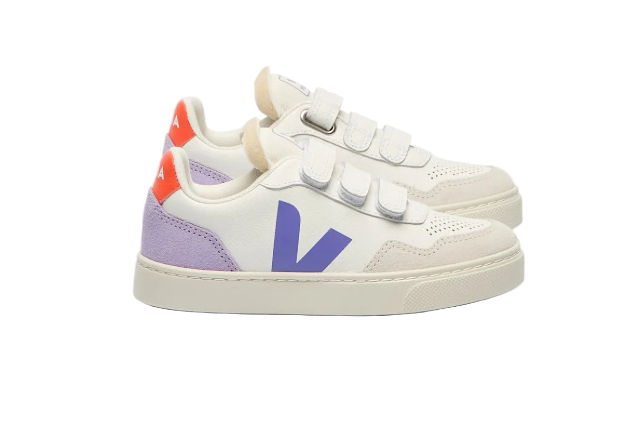 Veja V-90 Leather White Acai Lavande