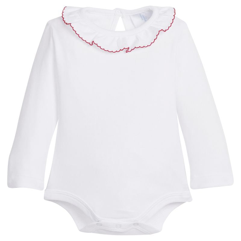 Little English Caroline Knit Onesie - Red