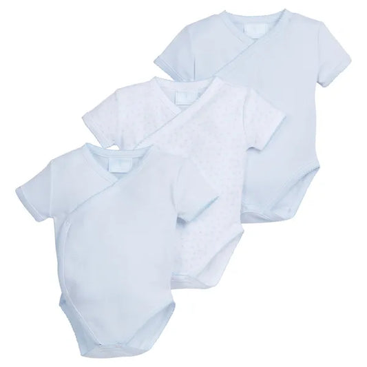 Little English Set of 3 Onesies- Light Blue