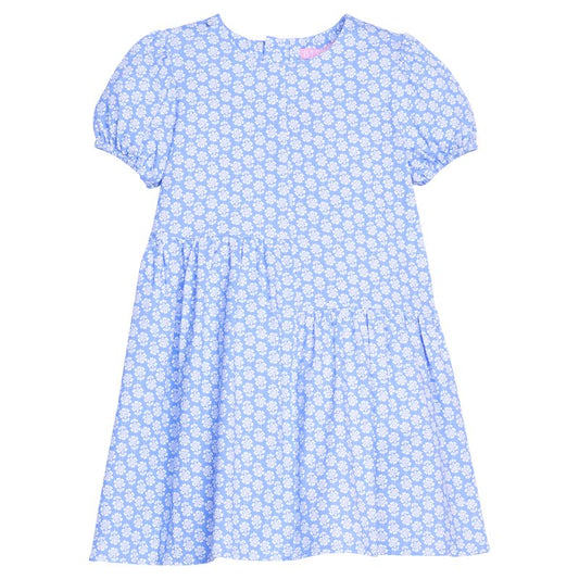 BISBY Phillipa Dress- Periwinkle Block Print