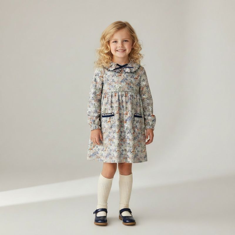 Love George Navy Floral Dress