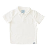 Weezie French Terry Polo- White