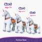 Model U® Unicorn Riding Toy For Age 4-7 White