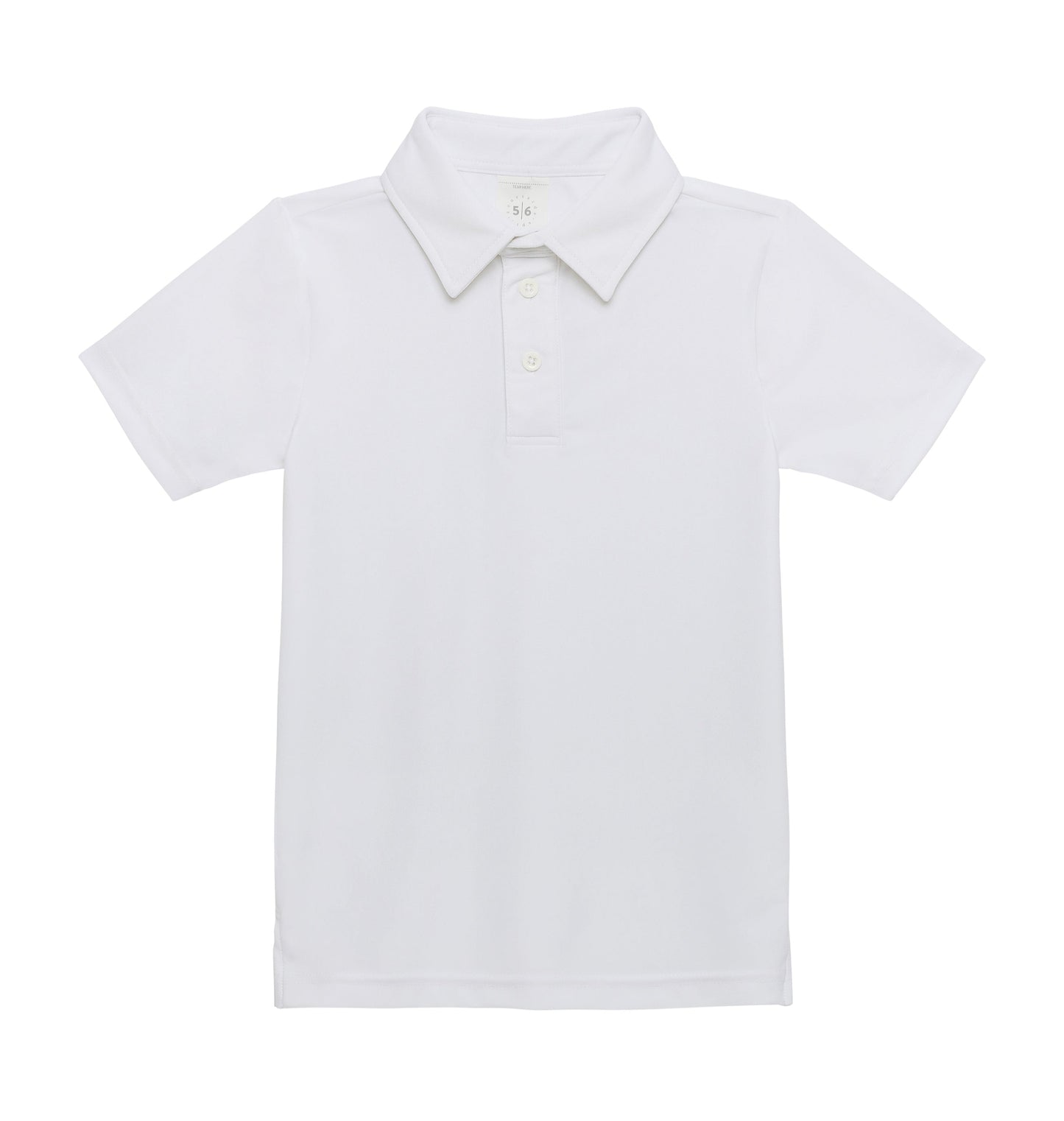 Courtside Kids White Polo Shirt