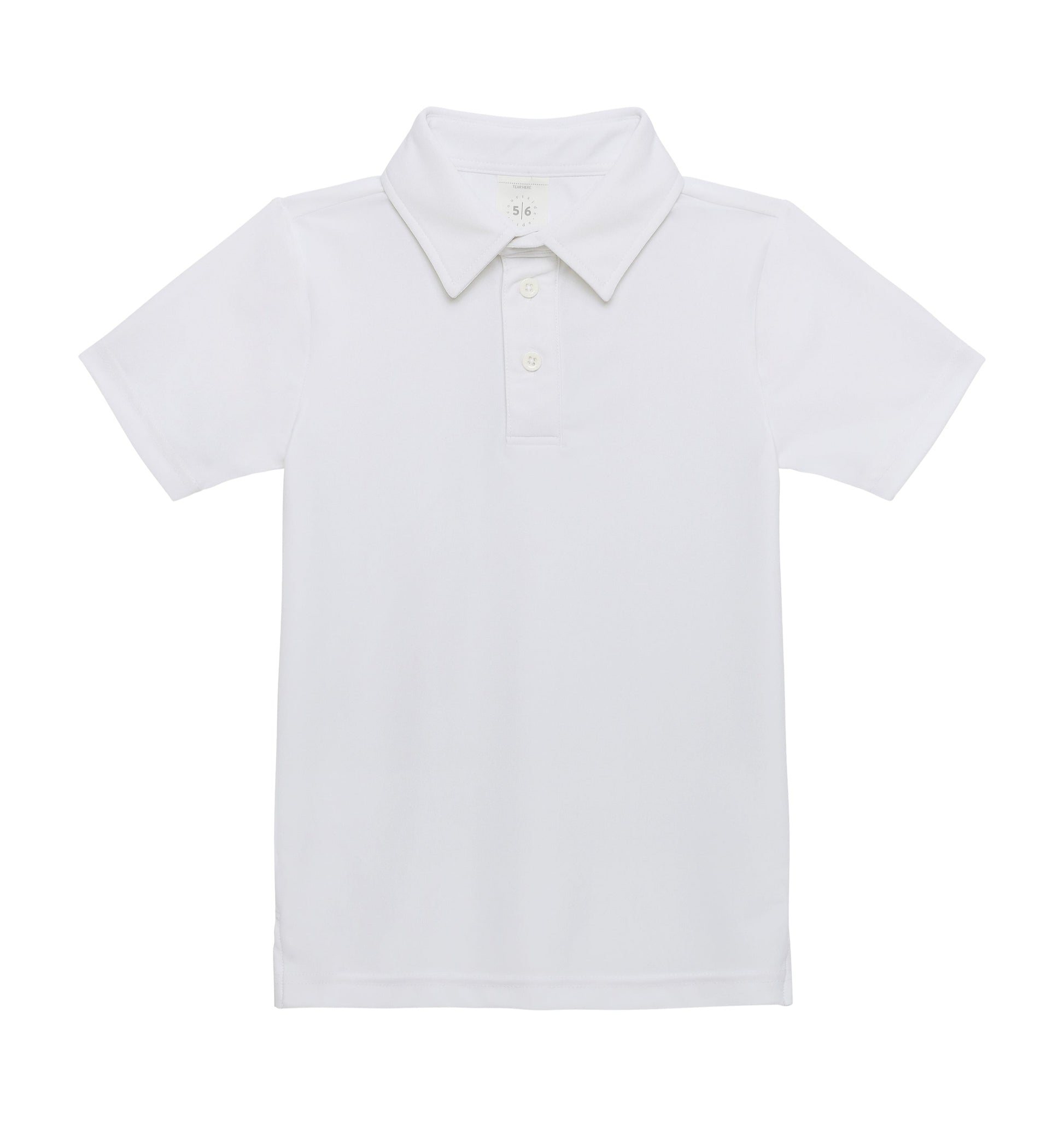 Courtside Kids White Polo Shirt