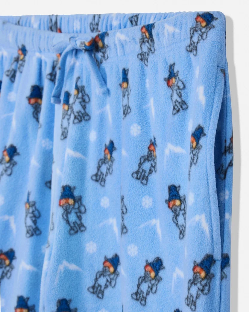 GOAT USA Winter Thumbs Up AOP Pajama Pants- Carolina Blue