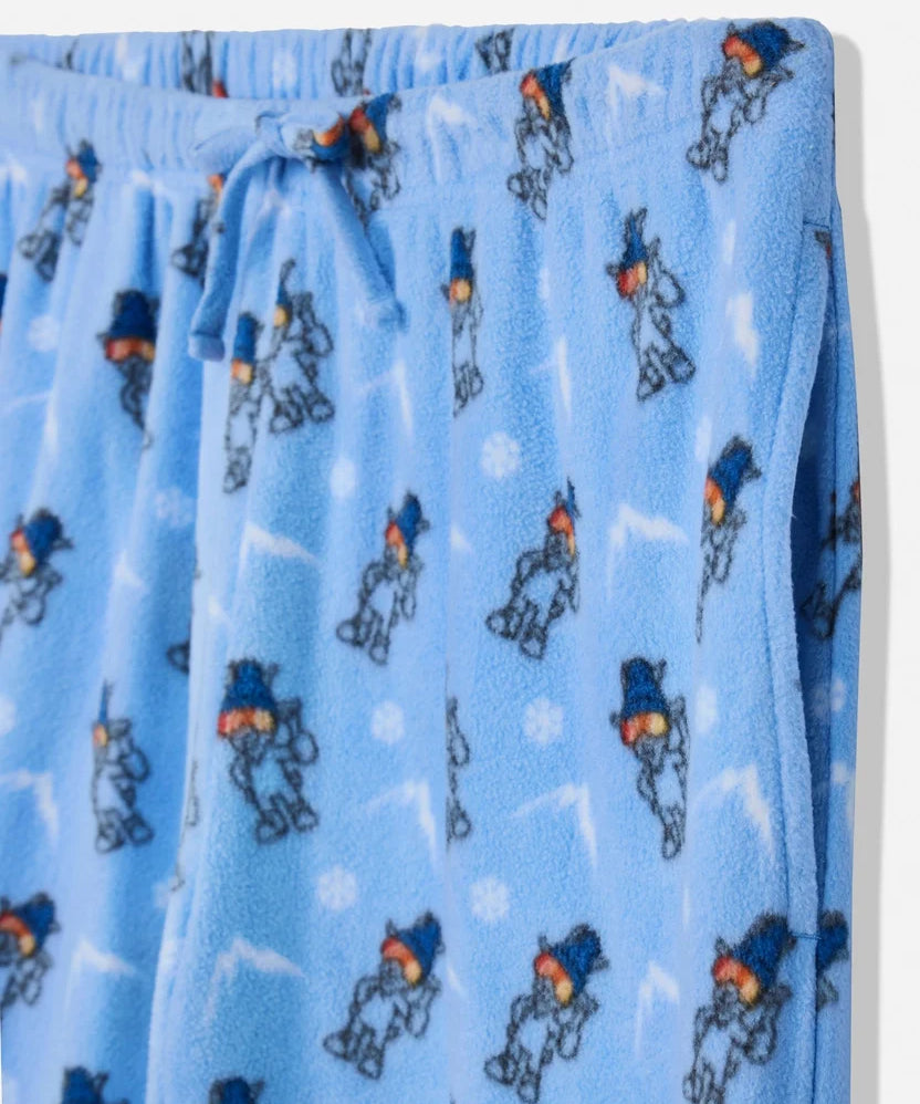 GOAT USA Winter Thumbs Up AOP Pajama Pants- Carolina Blue