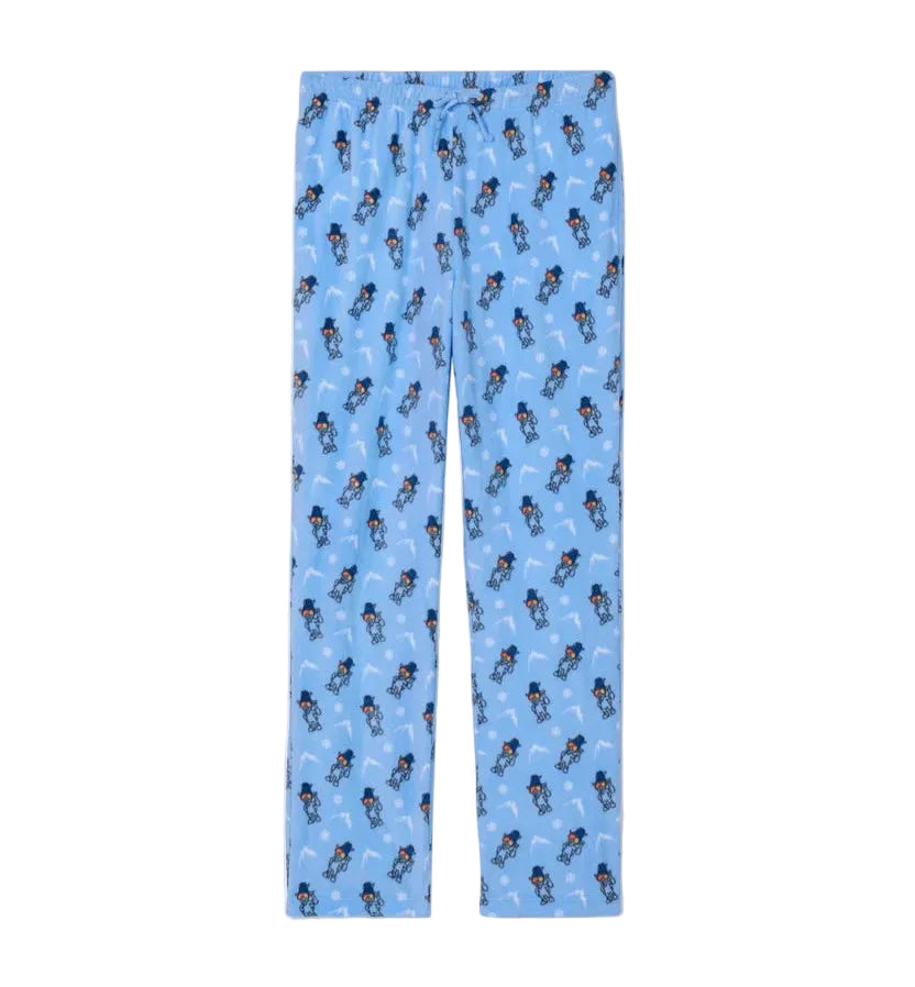 GOAT USA Winter Thumbs Up AOP Pajama Pants- Carolina Blue