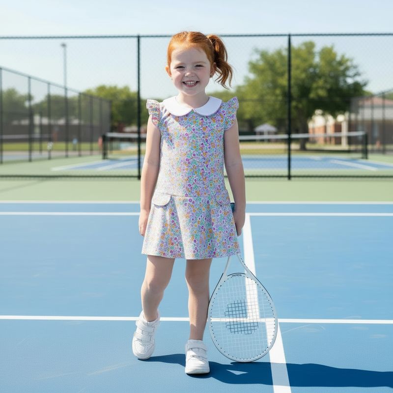 Love George Fall Floral Tennis Dress
