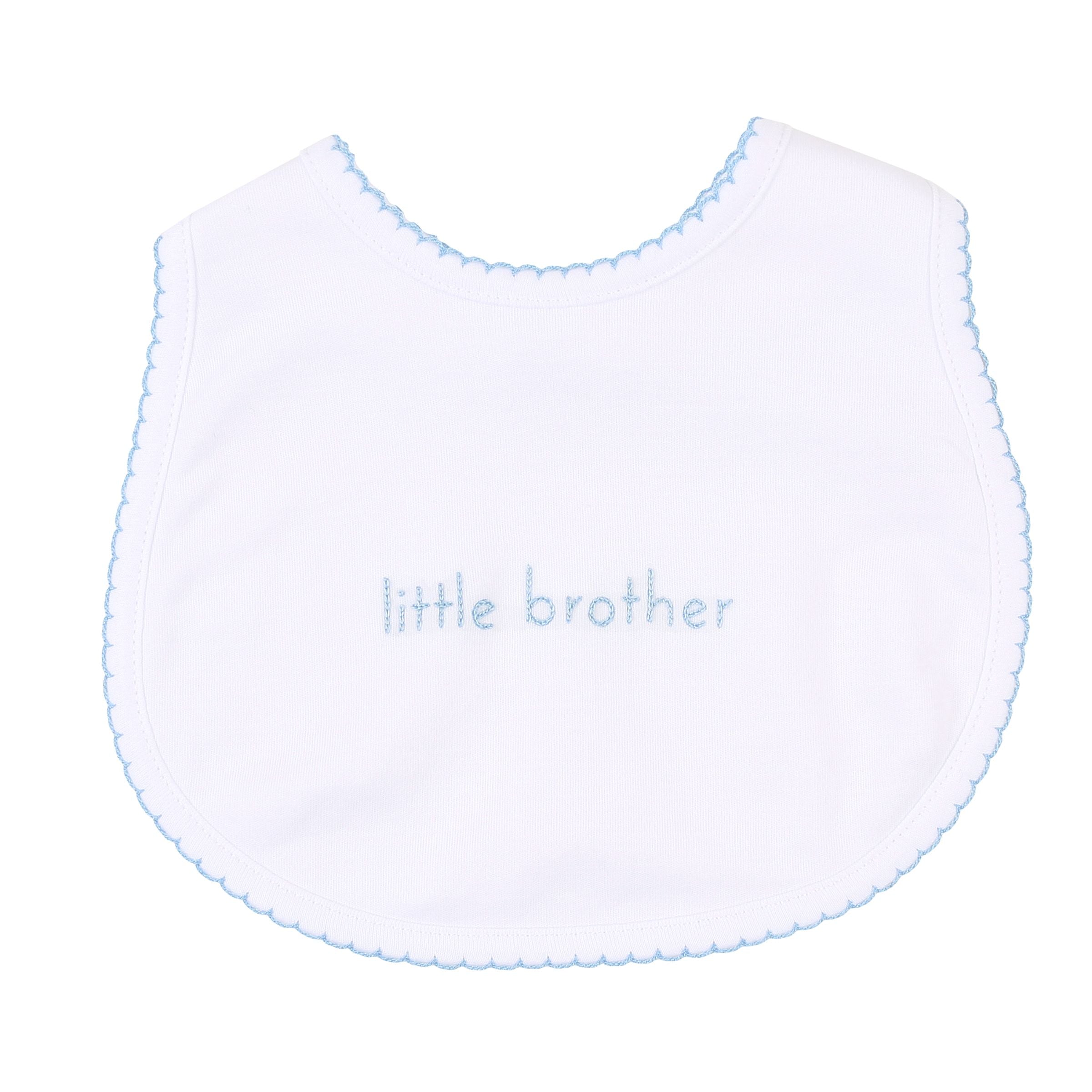 Magnolia Baby Little Brother Embroidered Bib