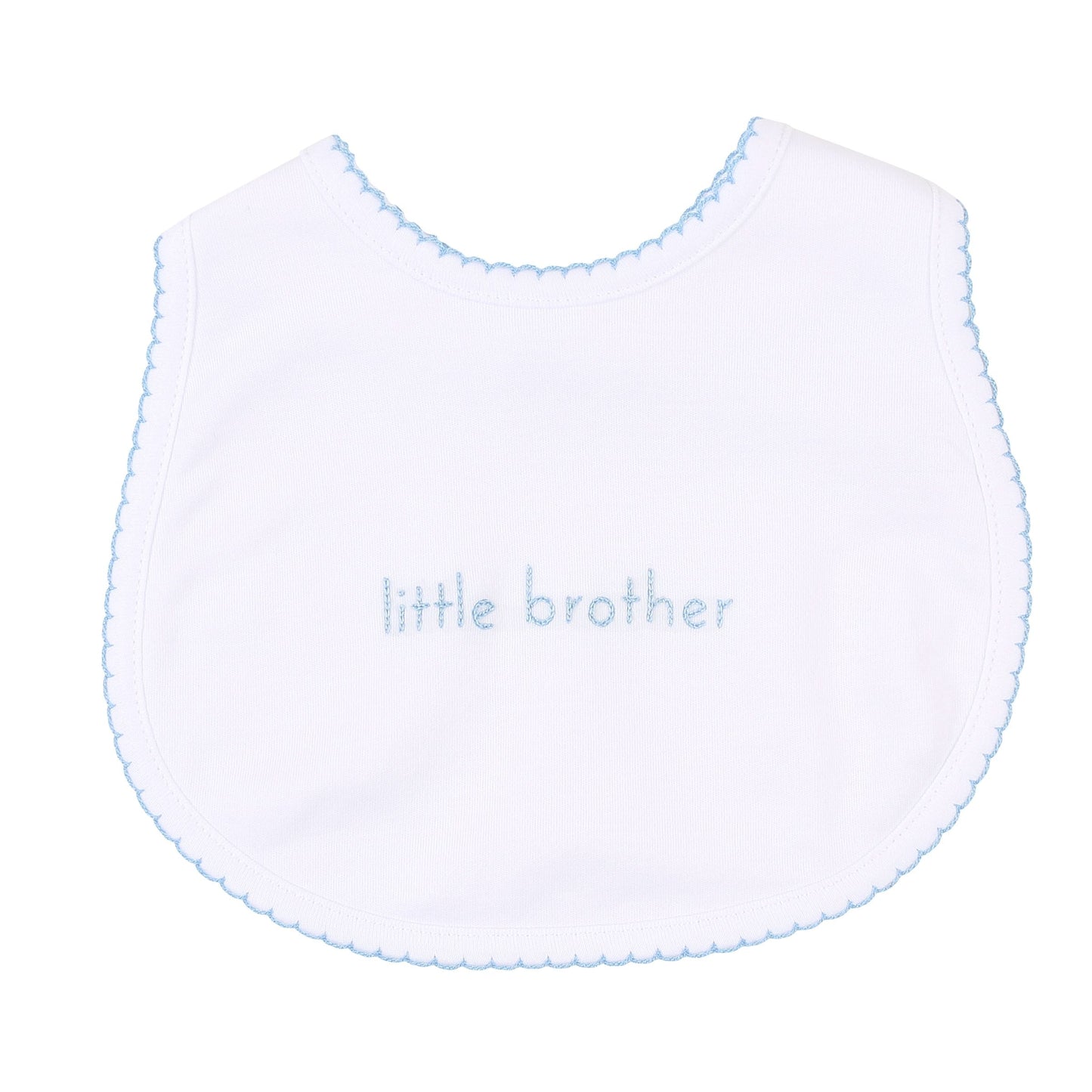 Magnolia Baby Little Brother Embroidered Bib