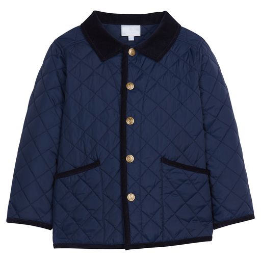 Little English Classic Quilted Jacket - Navy – Jojo Mommy