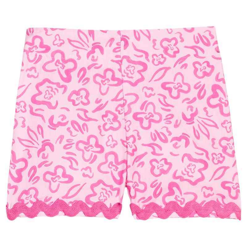 Bisby Ric Rac Shorts- Matisse Blooms Pink