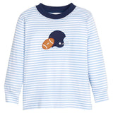Little English Applique T-Shirt - Football Helmet