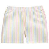 Little English Basic Short - Rainbow Stripe Seersucker