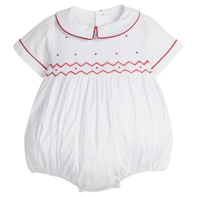 Little English Smocked Theodore Bubble - Holiday