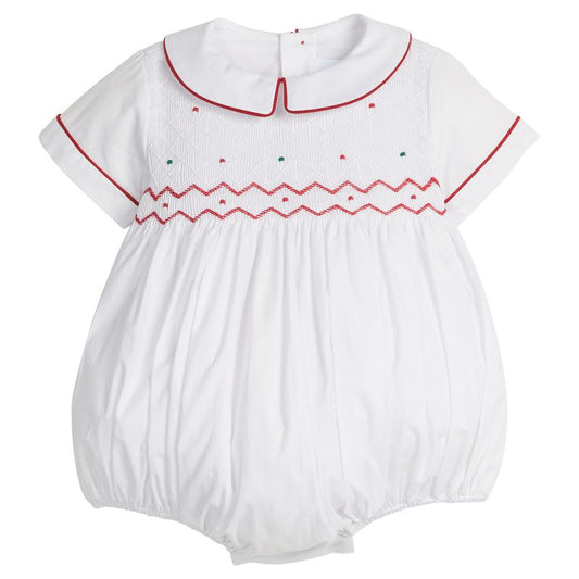 Little English Smocked Theodore Bubble - Holiday