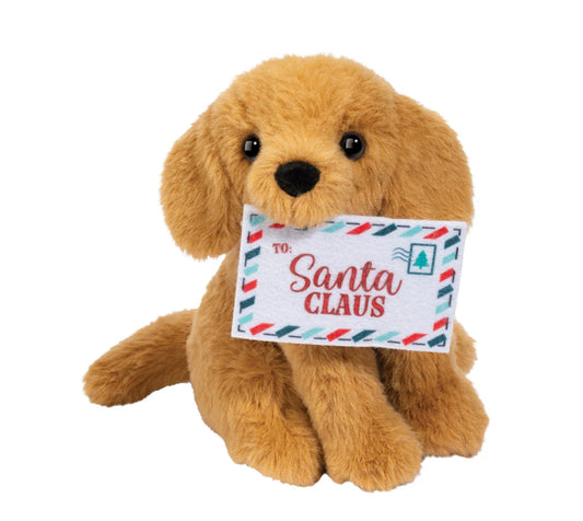 Douglas Mini Sitting Holiday Plush- Golden Retriever