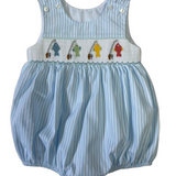Lulu Bebe Ted Fish Smocked Bubble