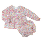 Floral Button Bloomer Set