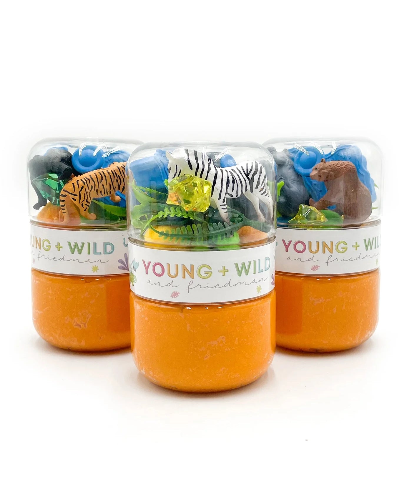 Young + Wild and Friedman Zoo Grab & Go Dough Jar