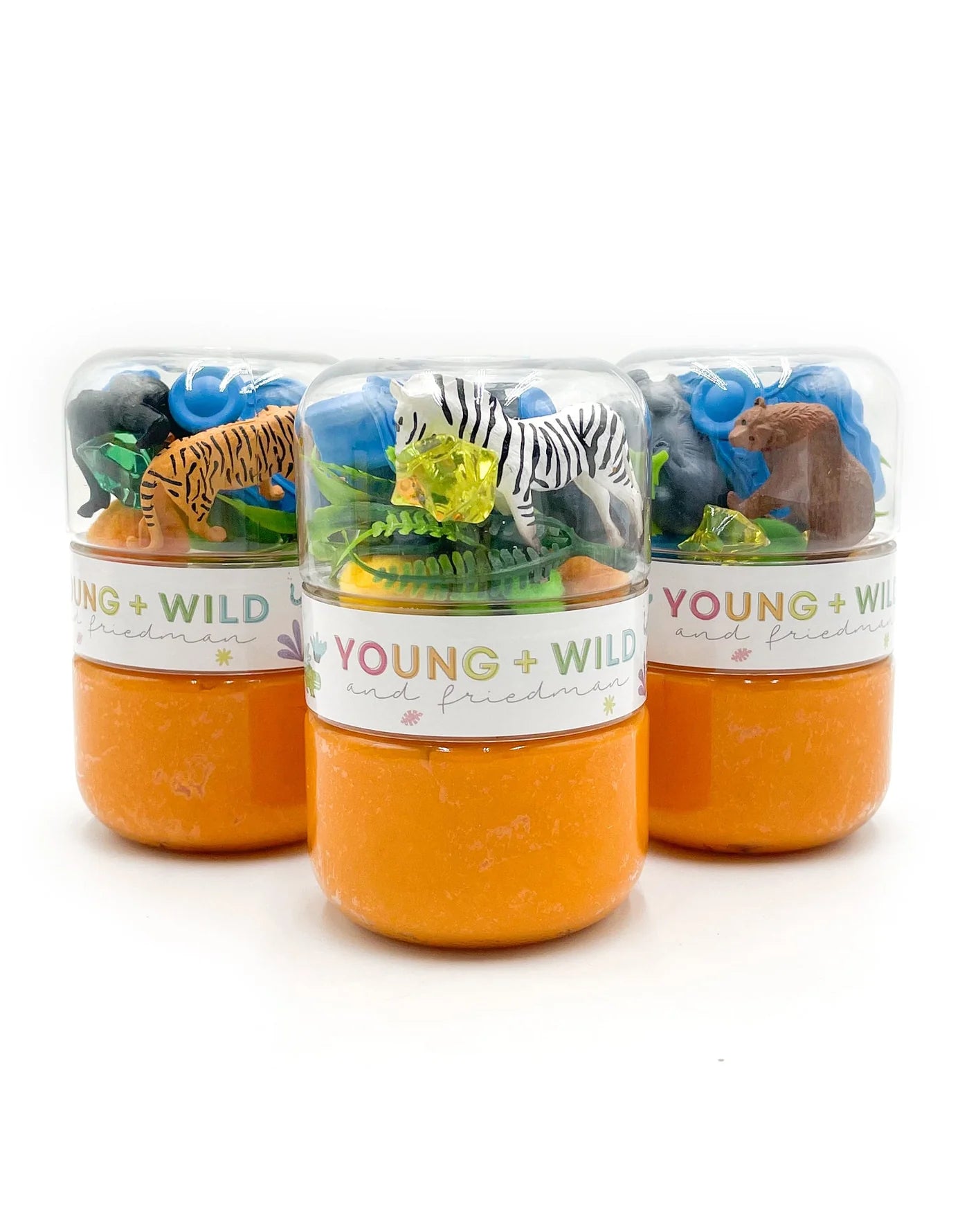 Young + Wild and Friedman Zoo Grab & Go Dough Jar
