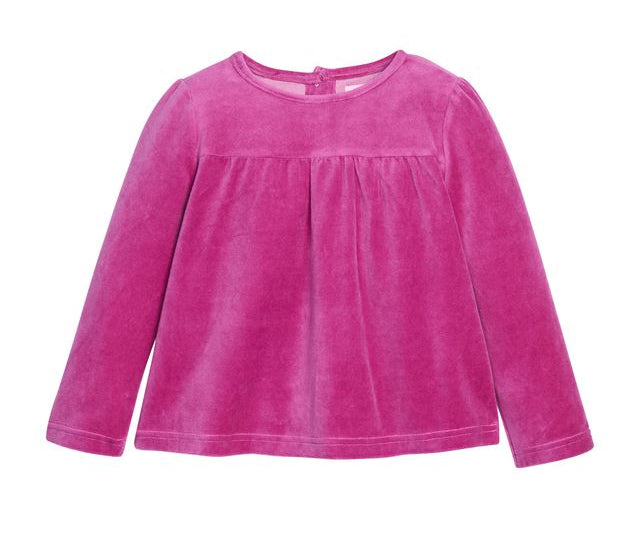 Bisby Lisle Top- Magenta Velour
