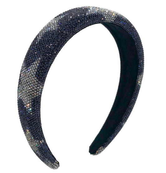 Navy Fully Crystalized Star Headband