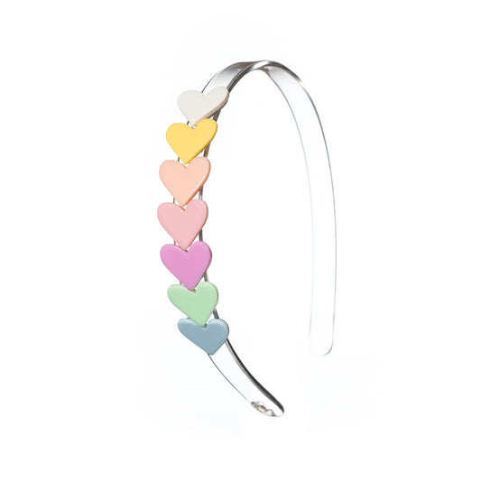 Centipede Heart Pastel Shades Headband by Lilies & Roses