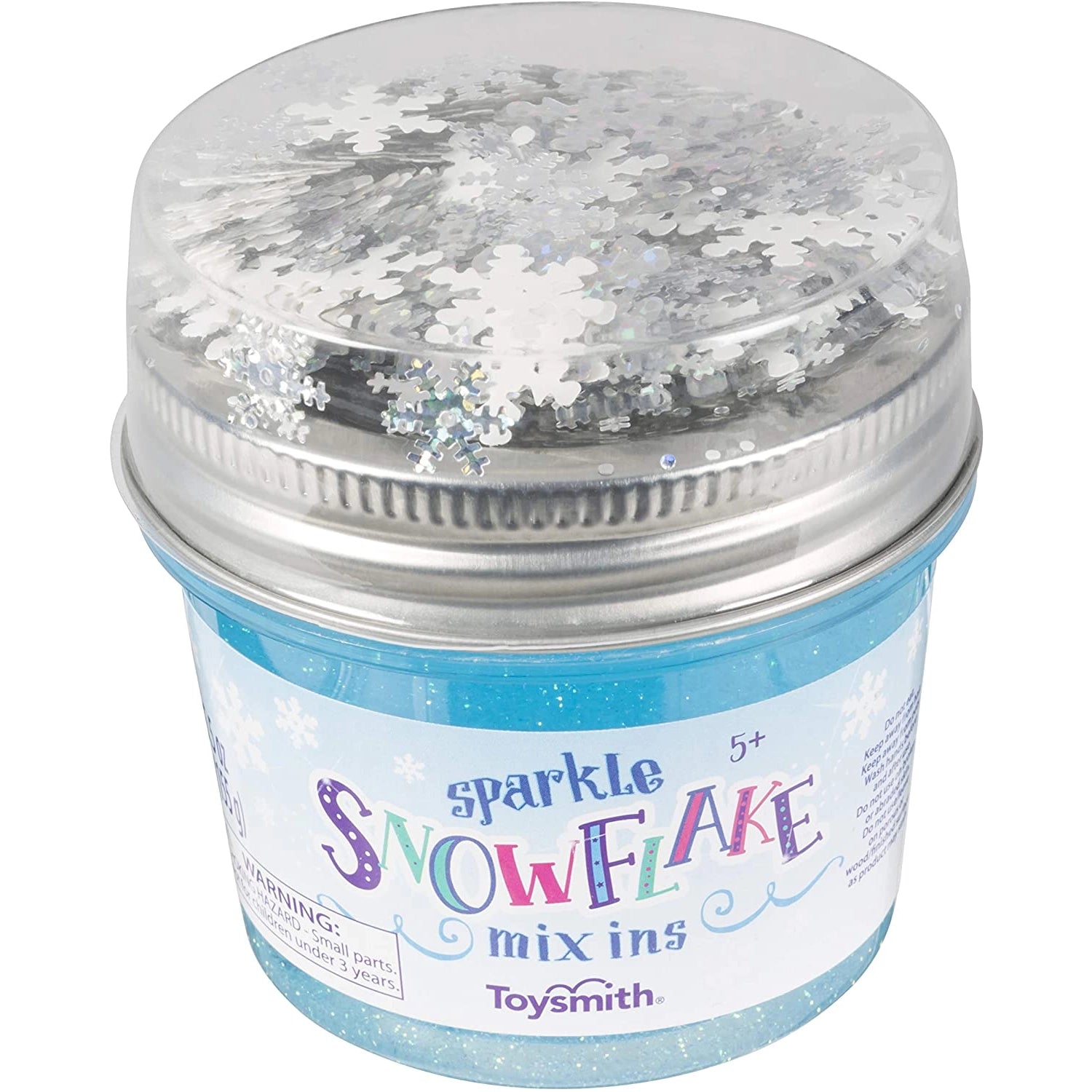 Sparkle Snowflake Mix ins Slime Toy Smith