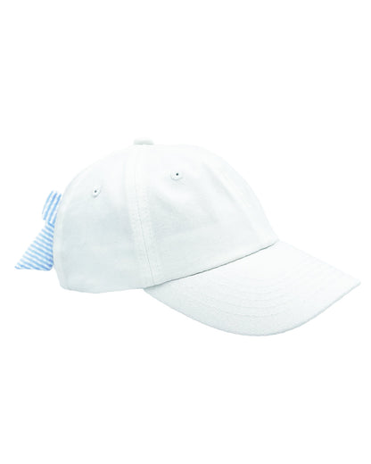 Customizable Bow Baseball Hat in Winnie White (Women)