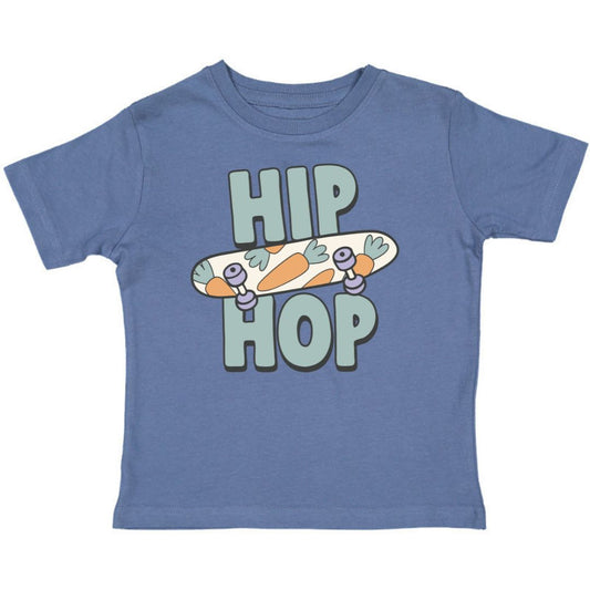 Sweet Wink Hip Hop Skateboard Easter Short Sleeve T-Shirt - Indigo