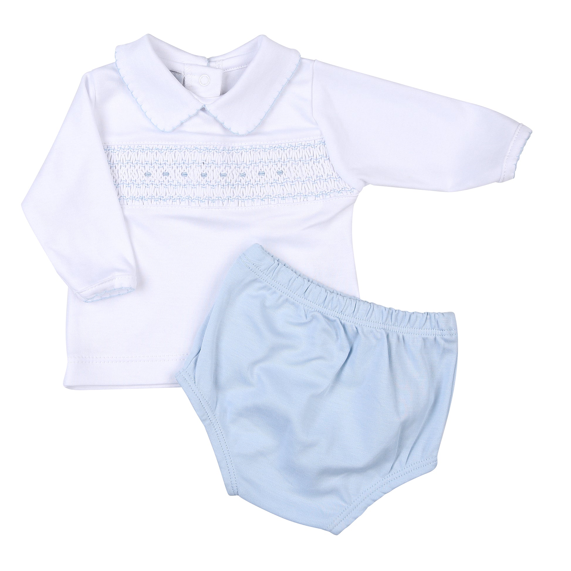Magnolia Baby Taylor and Tyler Smocked Diaper Set - Boys