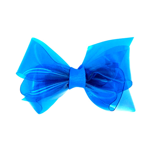 Mini Splish Splash Vinyl Swim Bow - Baltik Blue