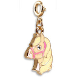 CHARM IT! Gold Glitter Horse Charm for children
