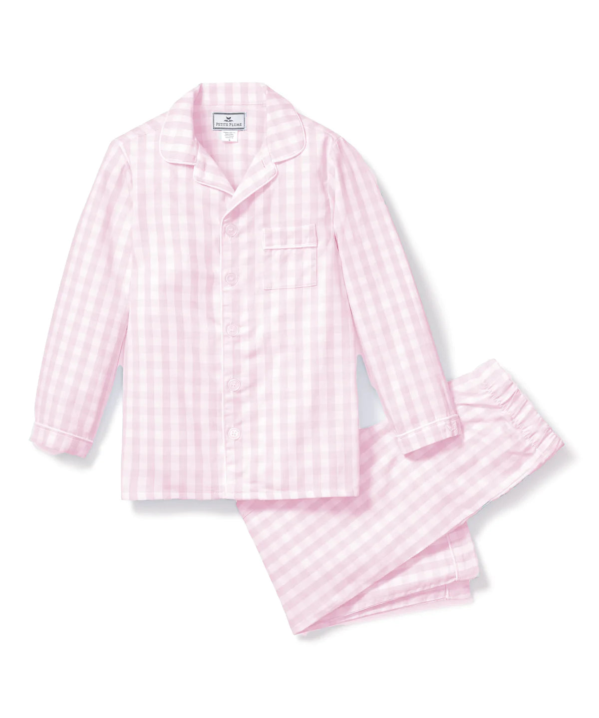 Petite Plume Children's Pink Gingham Pajama Set