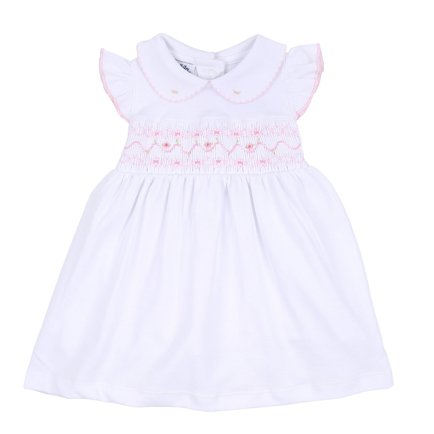Magnolia Baby Molly and Brody Smocked Collared Flutters Dress