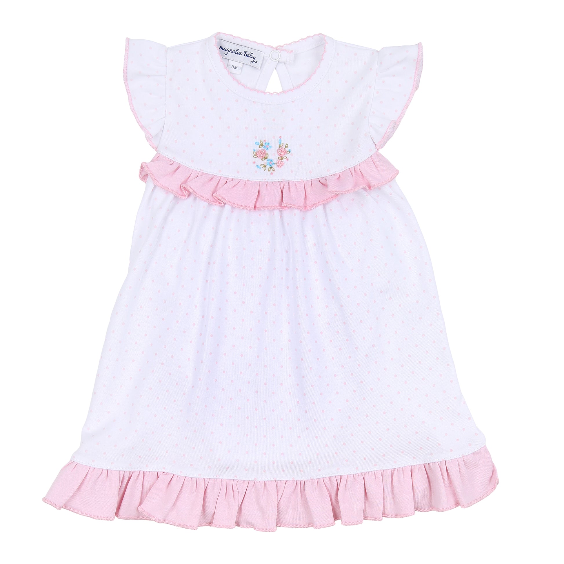 Magnolia Baby Annalise's Classics Embroidered Ruffle Flutters Toddler Dress