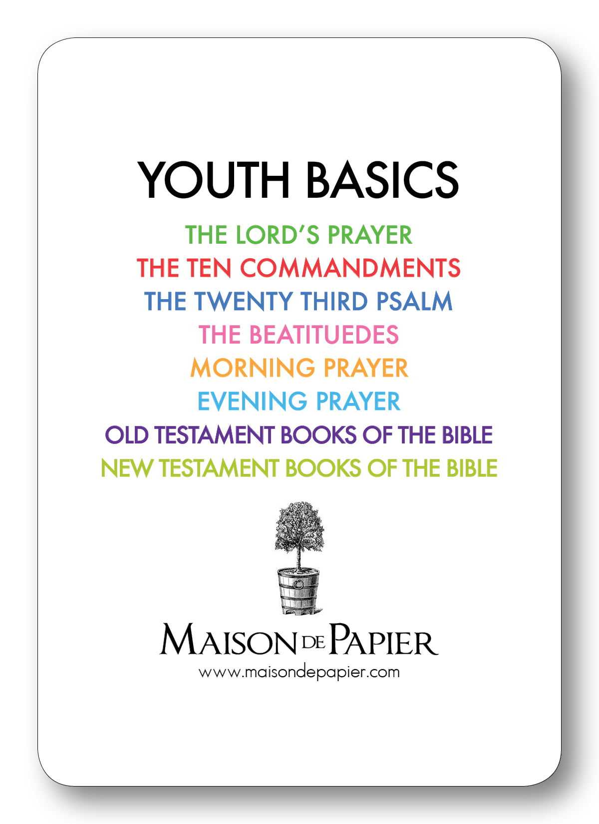 Maison de Papier Youth Basics