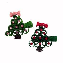 Bows For Belles Christmas Tree Hair Clip